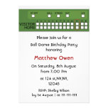 Baseball game scoreboard Birthday Party Invitation
