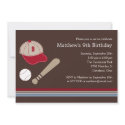 Baseball Gears - Birthday Party Invitation invitation