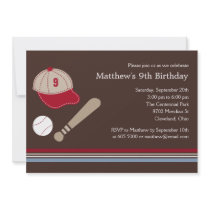 Baseball Gears - Birthday Party Invitation by berryberrysweet Baseball Gears - Birthday Party Invitation