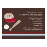 Baseball Gears - Birthday Party Invitation invitations