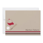 Baseball Gears Flat Thank You/Note Cards Custom Invitations