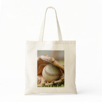 Baseball Glove and Ball Canvas Bag