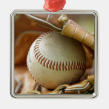 Baseball Glove and Ball Christmas Ornament