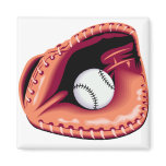Baseball Glove and Ball Fridge Magnet