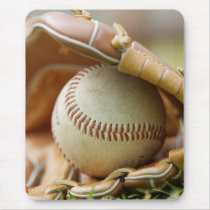 Baseball Glove and Ball Mousepad