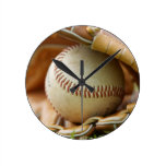Baseball Glove and Ball Wall Clock