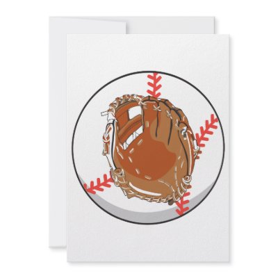 baseball glove and baseball vector design announcement by sports_shop