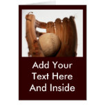 Baseball Glove & Ball Card