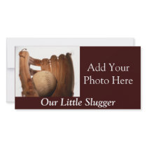 Baseball Glove & Ball photo cards by GAZoomIn Baseball Glove & Ball photo cards