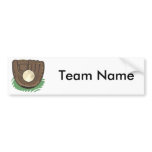Baseball Glove Bumper Sticker