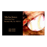 Baseball & Glove Grunge Style Business Card Templates