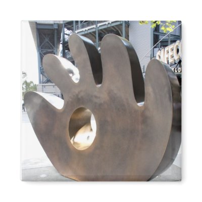 Baseball Glove Sculpture magnet by mmorgan23