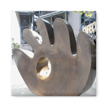 Baseball Glove Sculpture magnet
