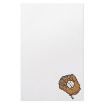 Baseball & Glove Stationery Paper