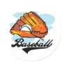 Baseball Glove T-shirts and Gifts Round Sticker