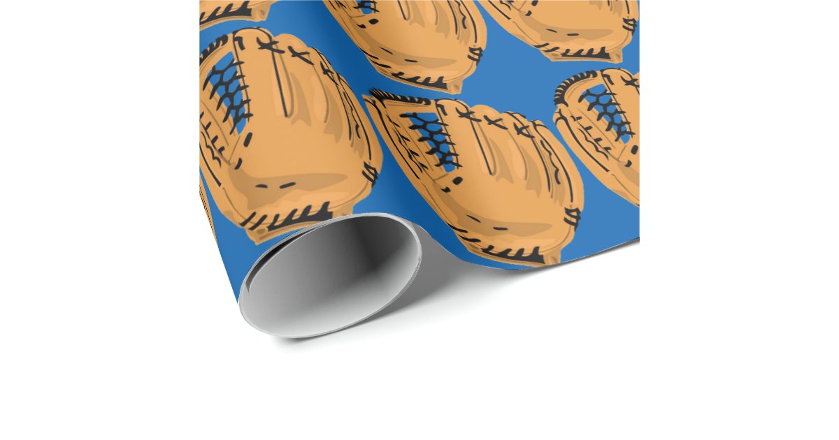 Baseball Glove Wrapping Paper Zazzle