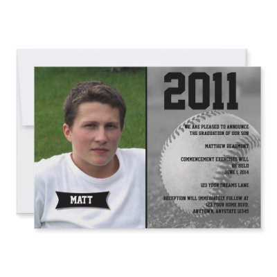 Baseball Graduation Announcement by NoteableExpressions