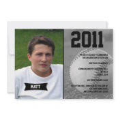 Baseball Graduation Announcement