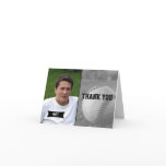 Baseball Graduation Thank You card
