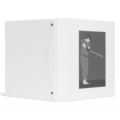 Baseball Gray Vinyl Binder by justsports