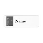 Baseball Gray Return Address Labels