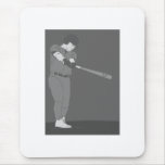 Baseball Gray Mouse Pads