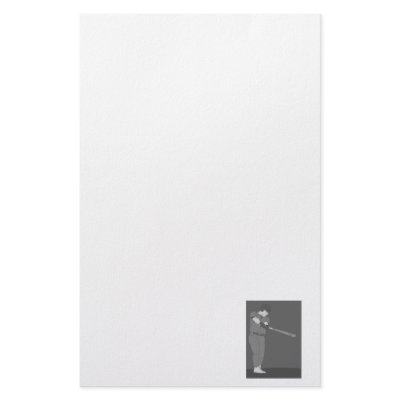 Baseball Gray Personalized Stationery by justsports