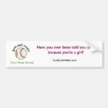 Baseball-Green Bumper Stickers