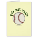 Baseball-Green Greeting Cards