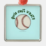 Baseball-Green Christmas Ornaments