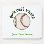 Baseball-Green Mouse Pad