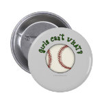 Baseball-Green Pinback Button