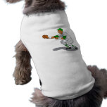 Baseball green player doggie shirt
