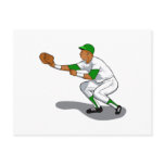 Baseball green player post cards