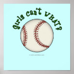Baseball-Green Poster