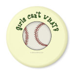Baseball-Green Refrigerator Magnet