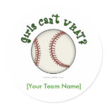 Baseball-Green Sticker