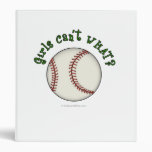 Baseball-Green Vinyl Binder
