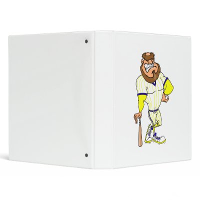 Baseball guy vinyl binder by justsports