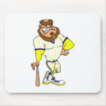 Baseball guy mouse pads