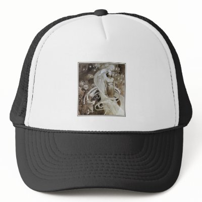 Baseball hat: Mucha Illustration from Le Pater by VintageCabaret