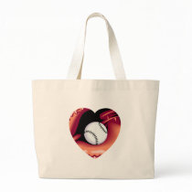 Baseball Heart bags by TeeZazzle Baseball Heart bags