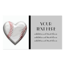 Baseball Heart Business Cards