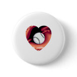 Baseball Heart Pin