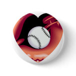 Baseball Heart Pin