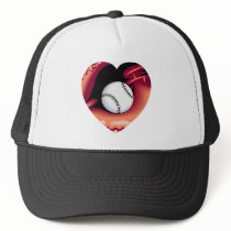 Baseball Heart hats by TeeZazzle Baseball Heart hats