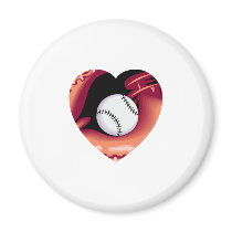 Baseball Heart magnets