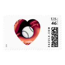 Baseball Heart postage