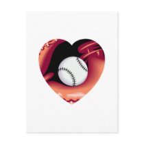 Baseball Heart postcards