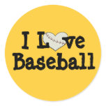 Baseball Heart Stickers